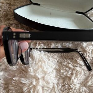 Oaa 01 GENTLE MONSTER AVIATOR GLASSES in black acetate